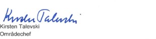 Kirsten Talevskis underskrift