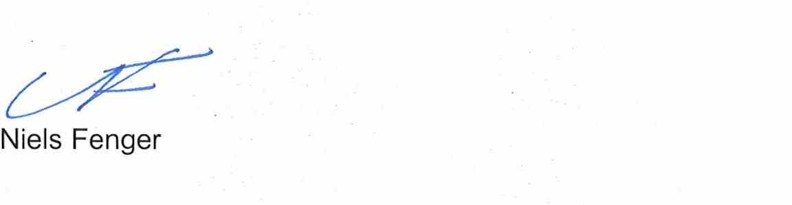 Ombudsmand Niels Fengers underskrift
