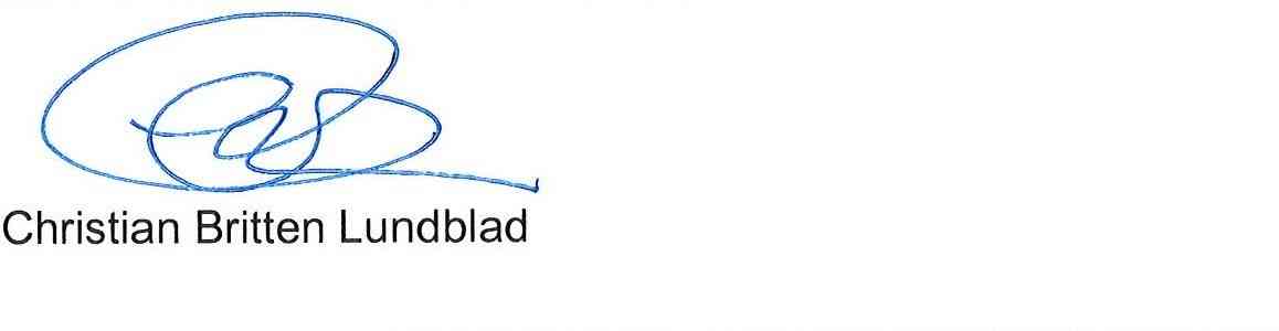 Ombudsmand Christian Britten Lundblads underskrift